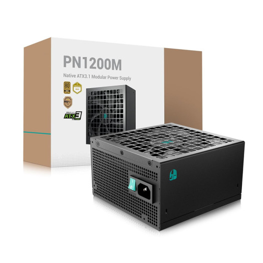PN1200M Fully Modular ATX 3.1 I 80 Plus Gold PSU I 1200 Watt Power Supply - Black